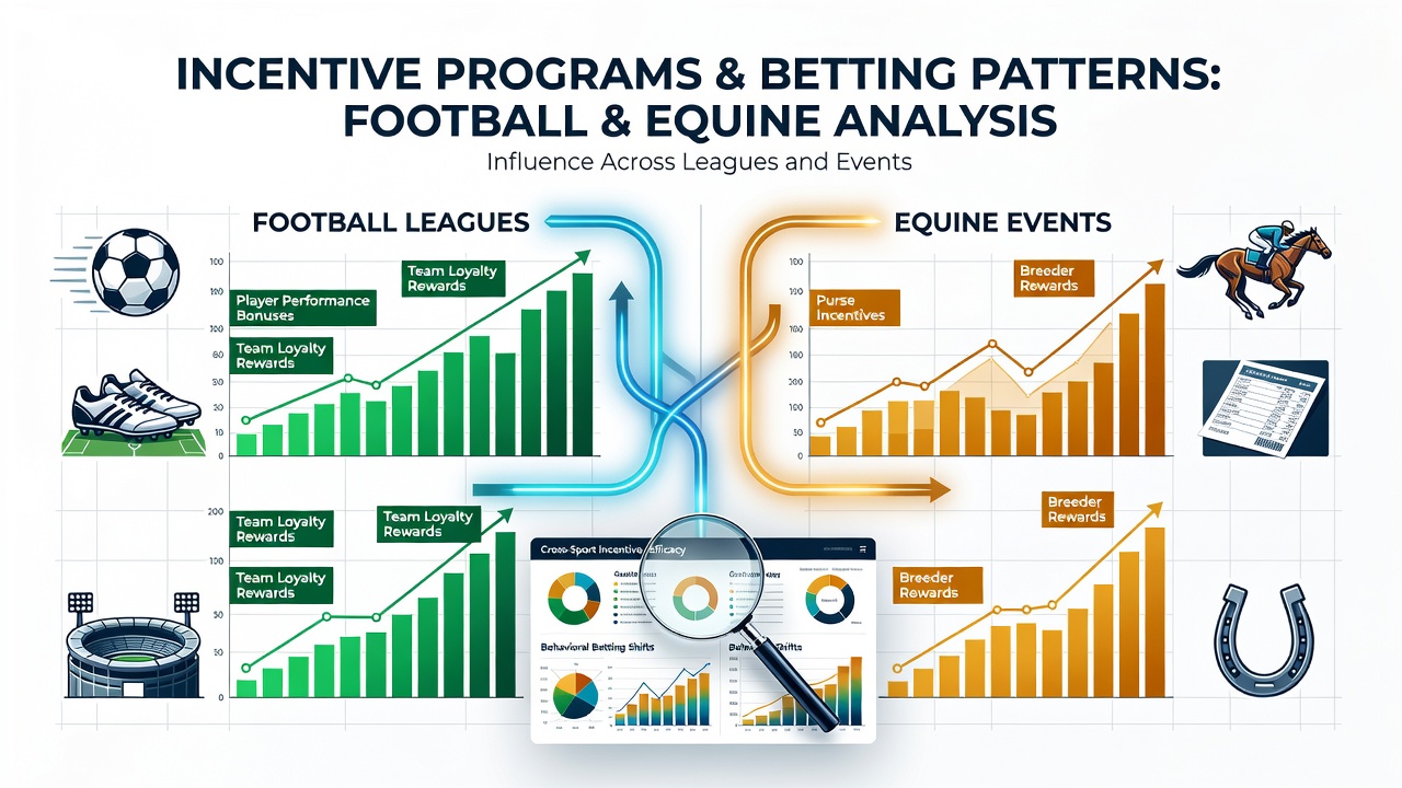 Incentive programs displayed on betting platforms for soccer and horse racing events