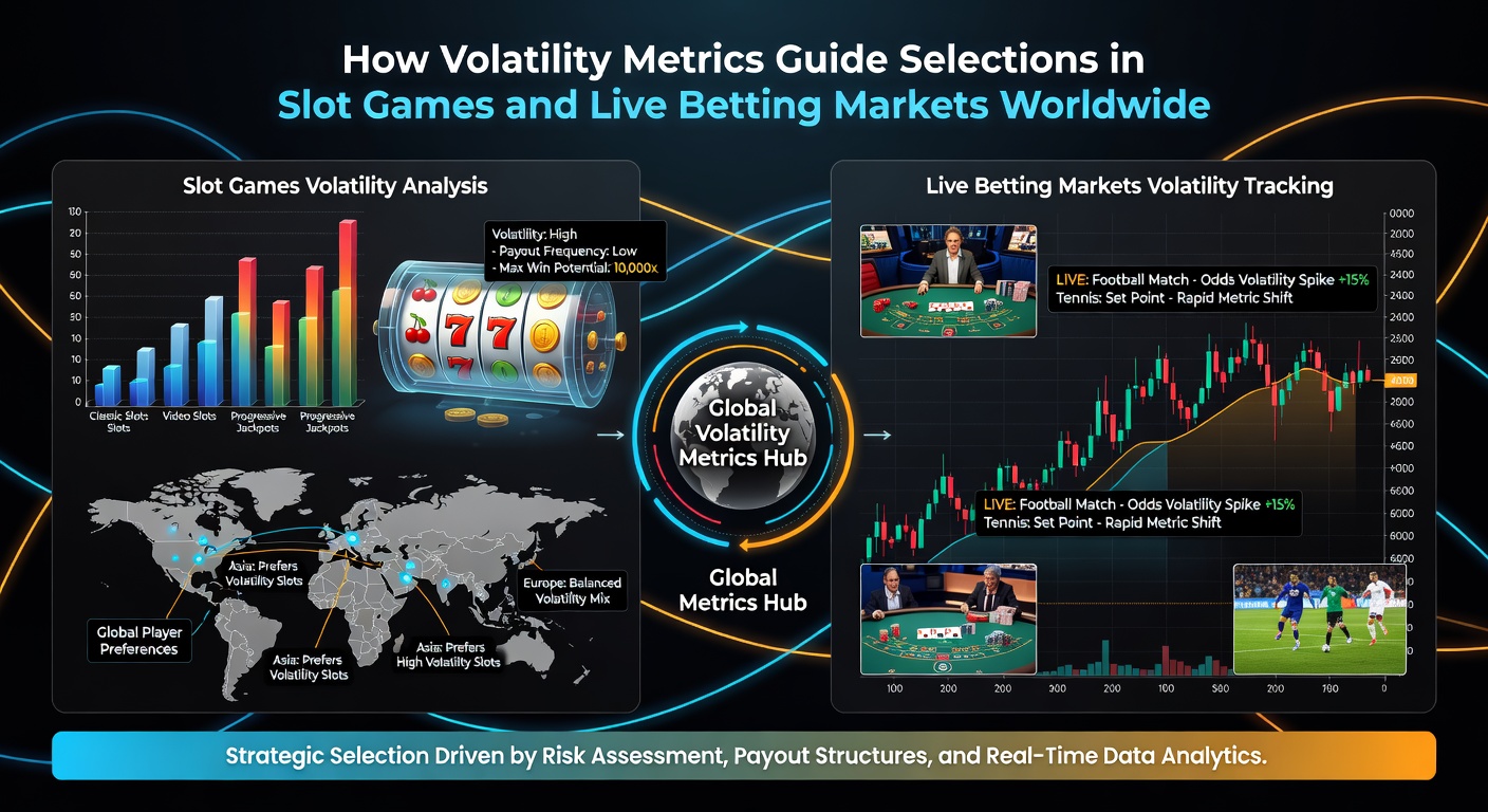 Live betting dashboard showing volatility indicators alongside slot game volatility ratings