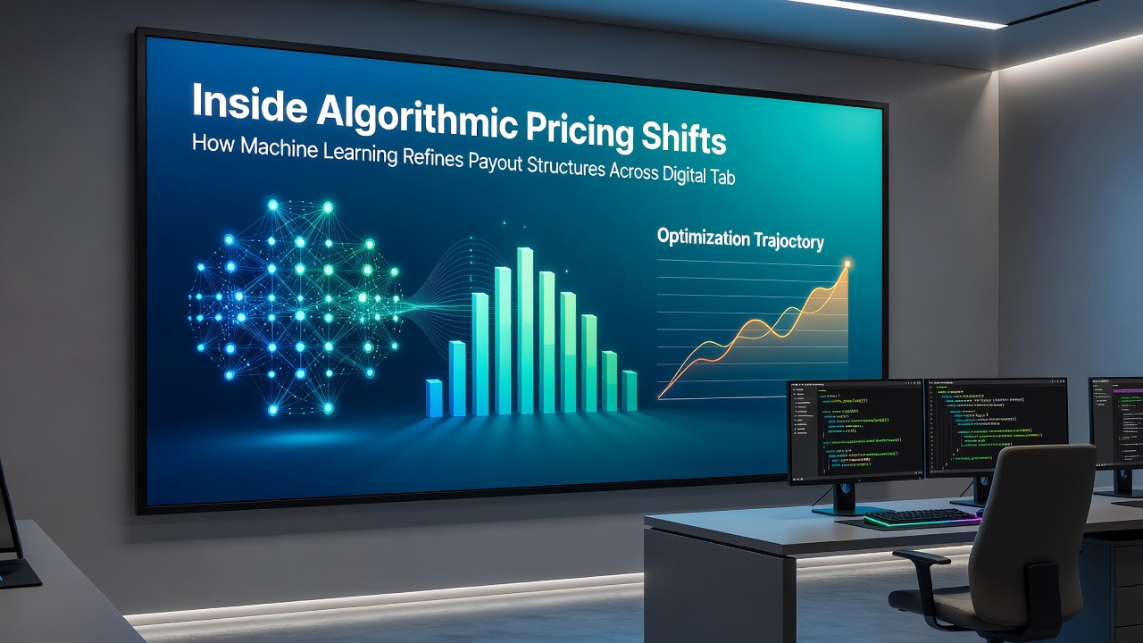 Data visualization of algorithmic adjustments during live horse racing events